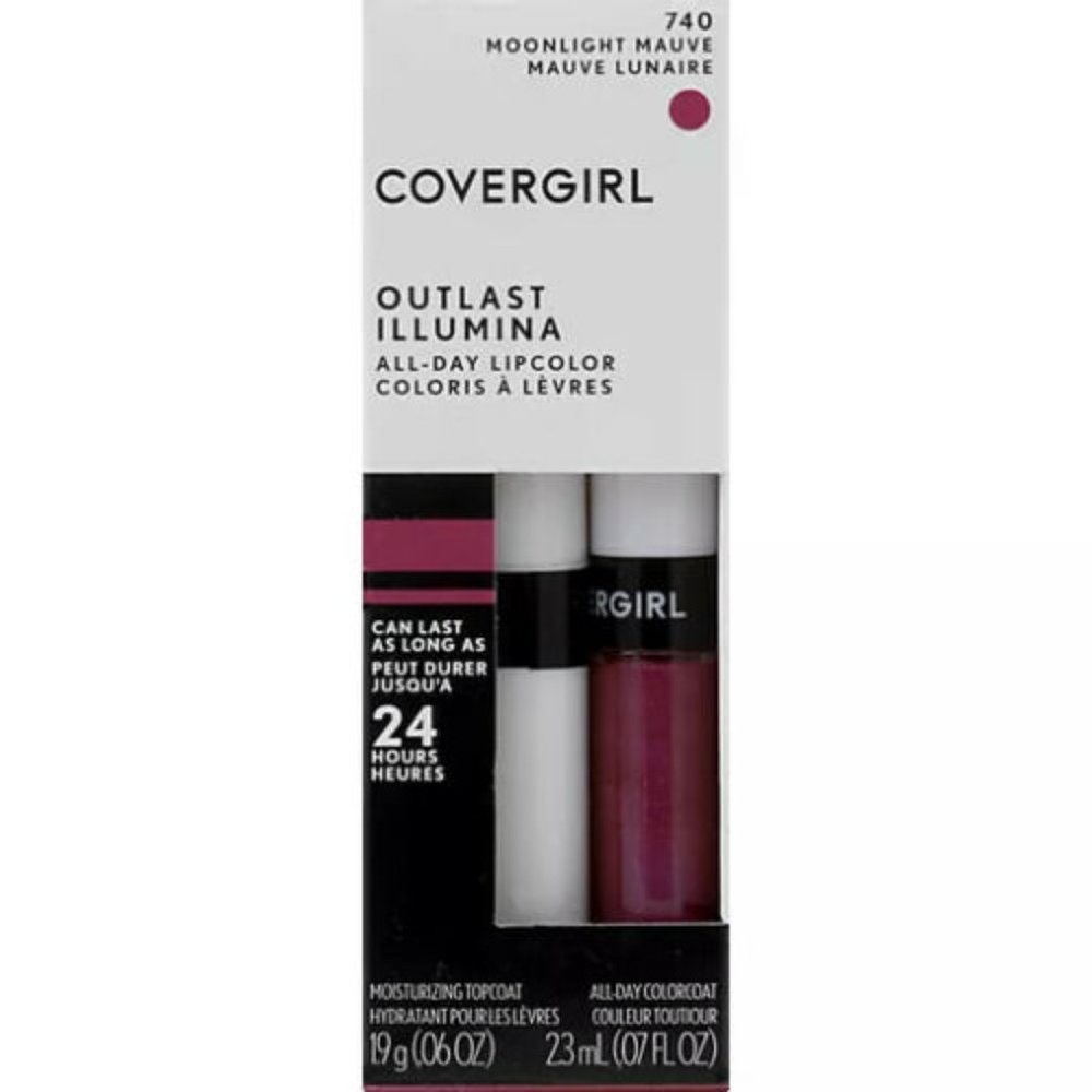 740 - Moonlight Mauve - Covergirl Outlast All-Day Lip Color With Topcoat,